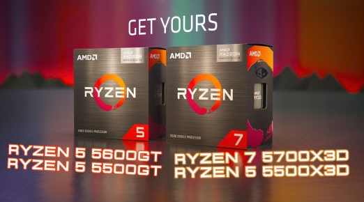 AMDRyzen55600GT和5500GTAM4CPU在线上市Zen3核心更高的加速时钟RadeonVegaGPU