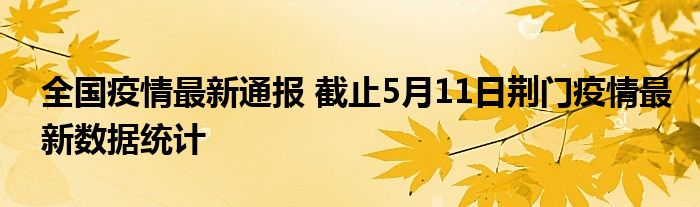 全国疫情最新通报 截止5月11日荆门疫情最新数据统计