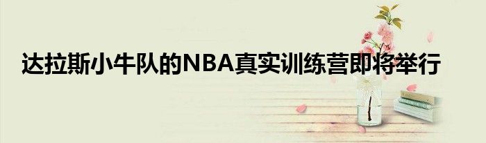 达拉斯小牛队的NBA真实训练营即将举行