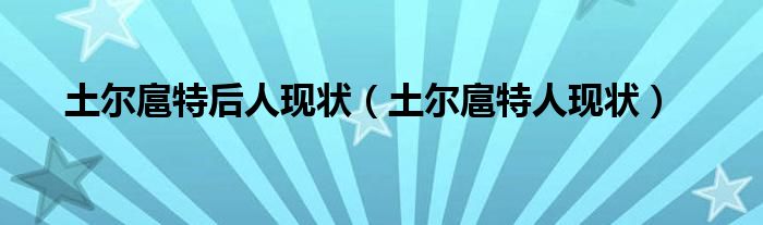 土尔扈特后人现状（土尔扈特人现状）