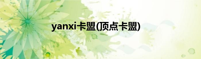 yanxi卡盟(顶点卡盟)