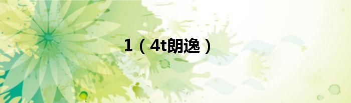 1（4t朗逸）