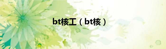 bt核工（bt核）